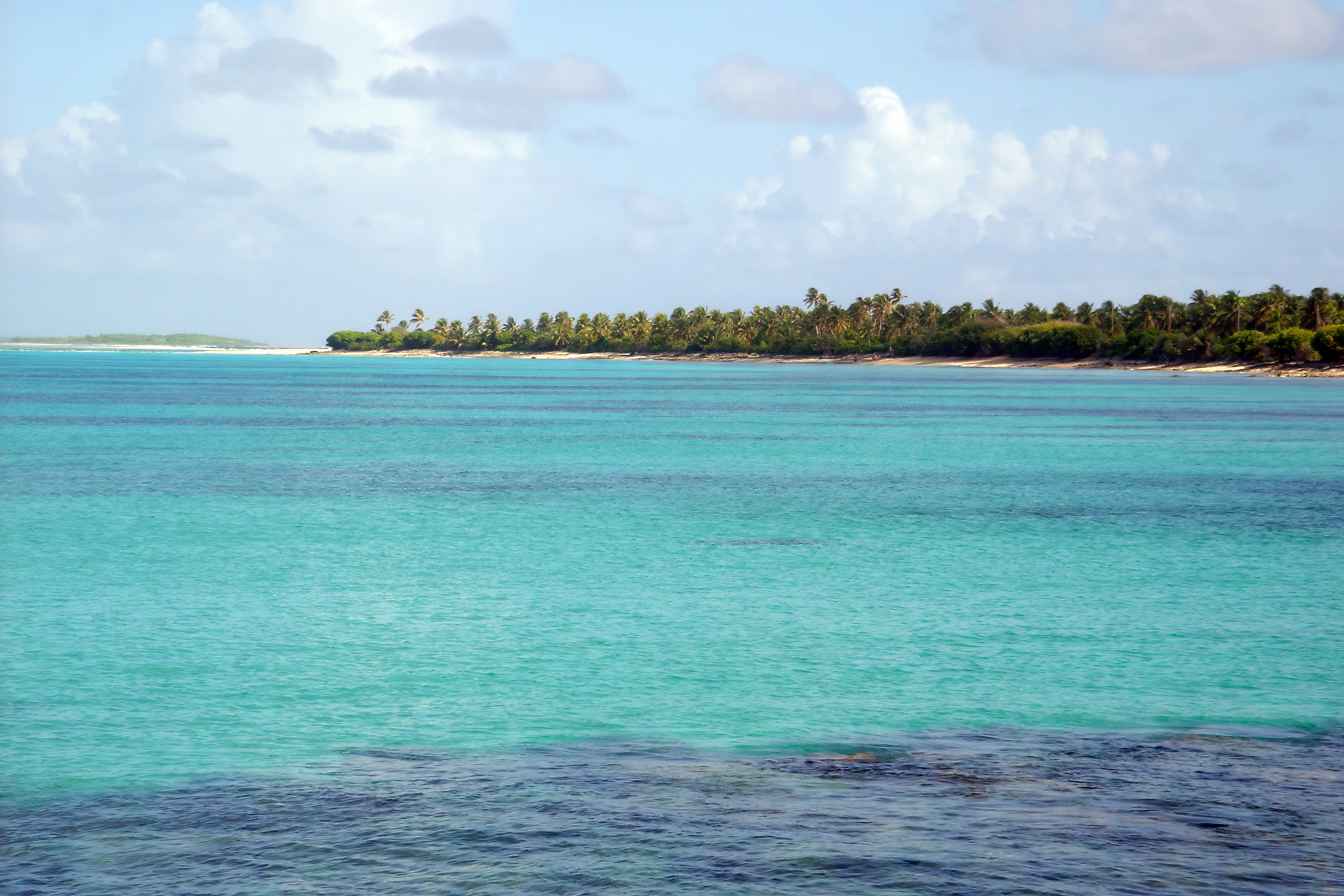 Plane's view of Bikini Atoll