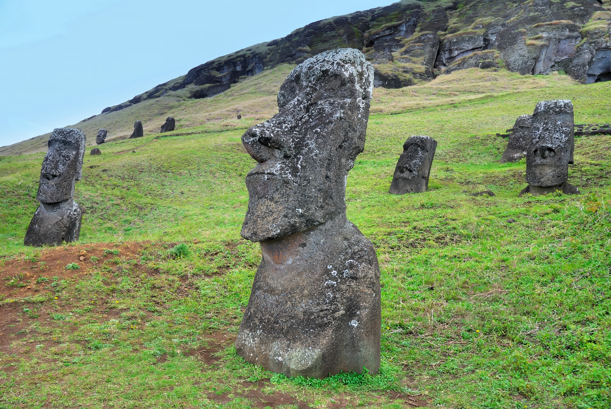 Moai statues on Easter Island