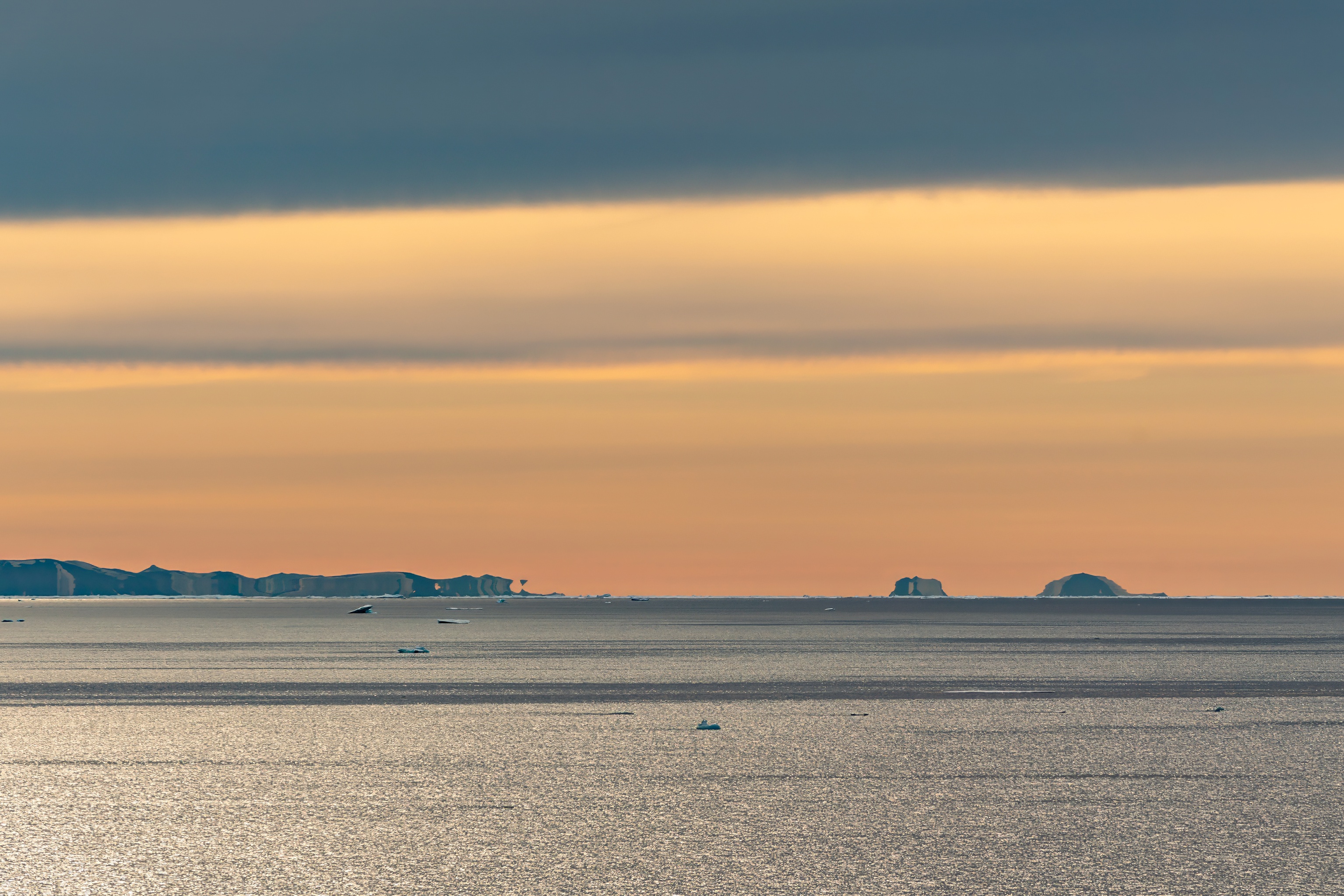 The northernmost area of Greenland, called Peary Land, off the coast of which is Kaffeklubben